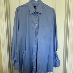Ike Behar Light Blue Dress Shirt 18 37